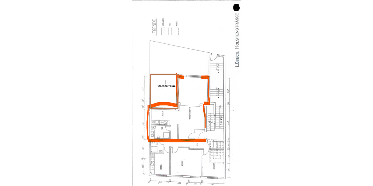 Charmante 1-Zimmer-Wohnung mit Terrasse im Herzen von Lübeck 1 zimmer