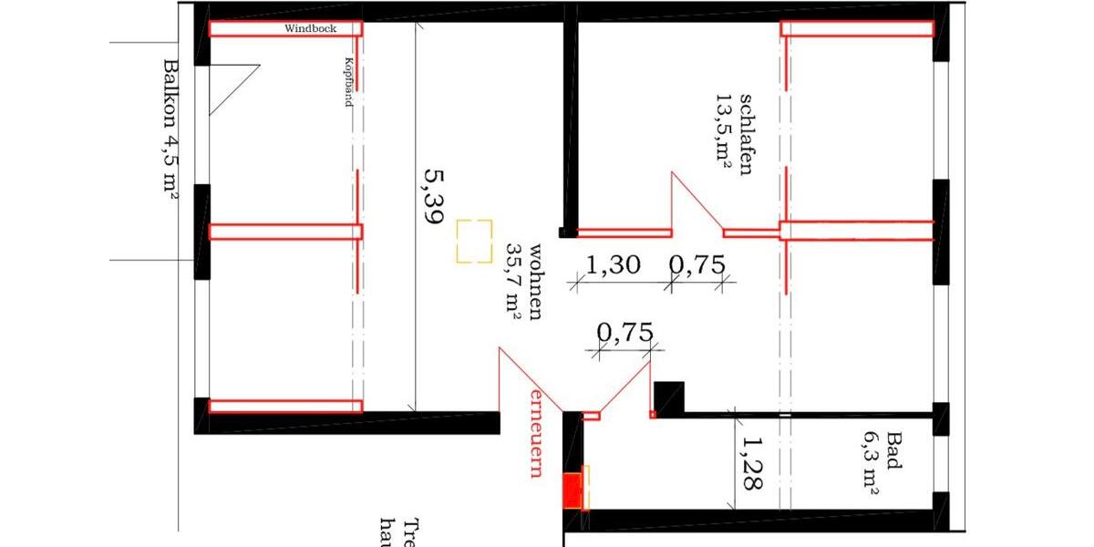 Dachgeschoßwohnung Markkleeberg - 2 Zimmer, 56 m&sup2;, 585&euro; | Angebot:26647415