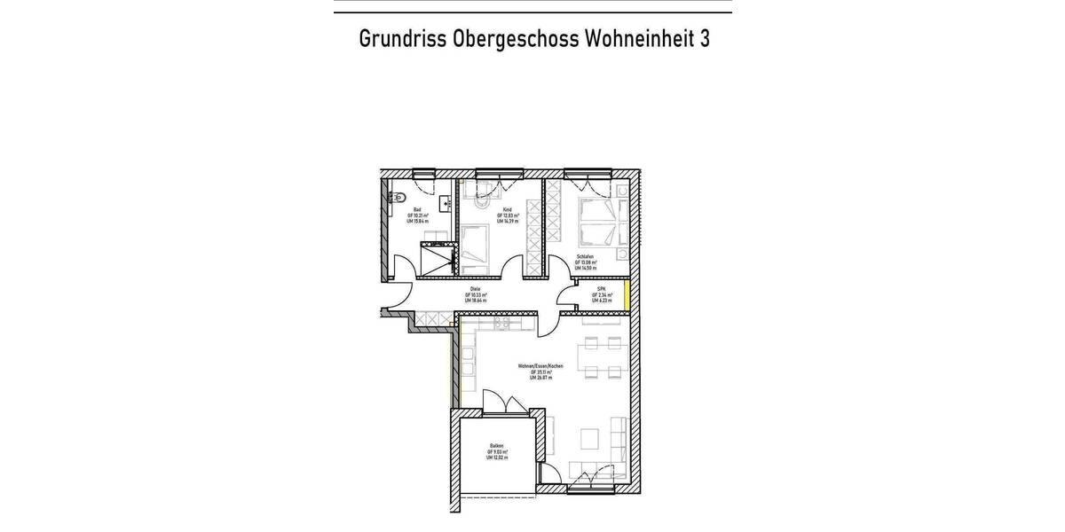 Etagenwohnung Konz Obermennig - 3 Zimmer, 86 m&sup2;, 1.040&euro; | Angebot:26824801