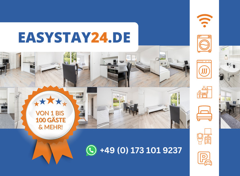 ⭐ Easystay24 - MonteurWohnungen in Frankfurt - 47+ Unterkünfte