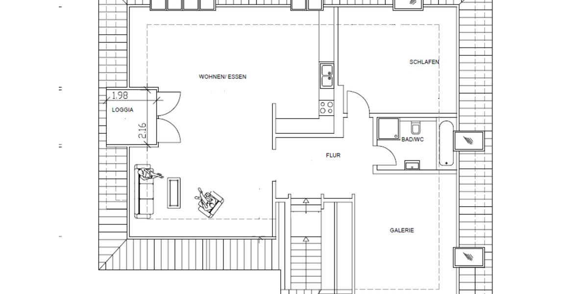 Dachgeschoßwohnung Fahrdorf - 3 Zimmer, 92 m&sup2;, 1.525&euro; | Angebot:25931741