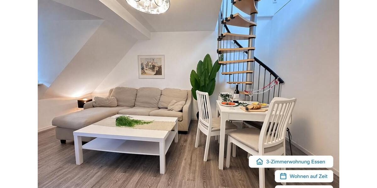 Wohnen auf Zeit Essen Südviertel - 3 Zimmer, 67 m&sup2;, 2.100&euro; | Angebot:26311546