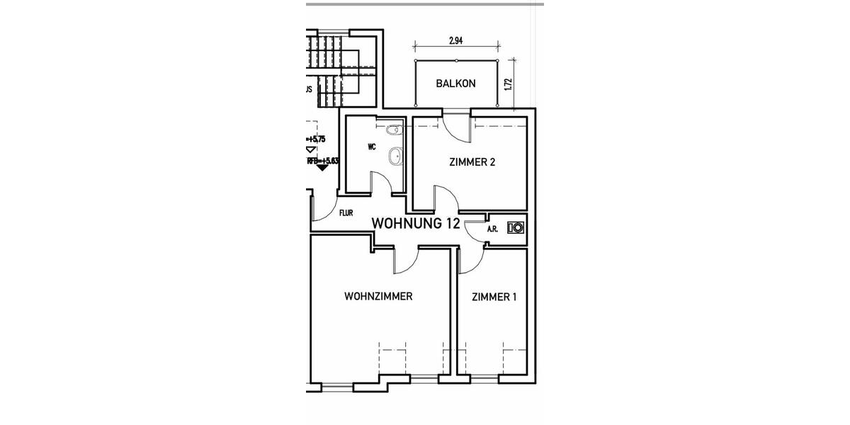 Etagenwohnung Naila - 3 Zimmer, 65 m&sup2;, 700&euro; | Angebot:26453877