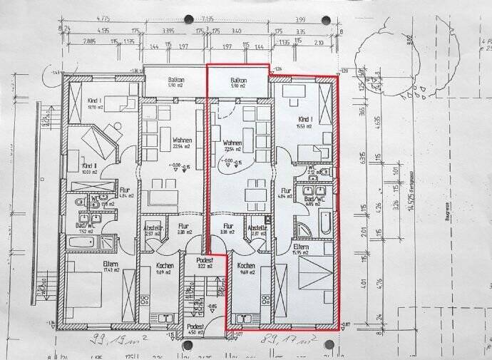Etagenwohnung Haundorf Dematshof - 3 Zimmer, 89 m&sup2;, 940&euro; | Angebot:25797933