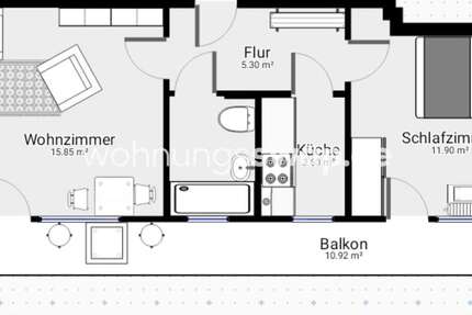 Wohnung zum Mieten in Frankfurt am Main 650 € 40 m² 2 zimmer