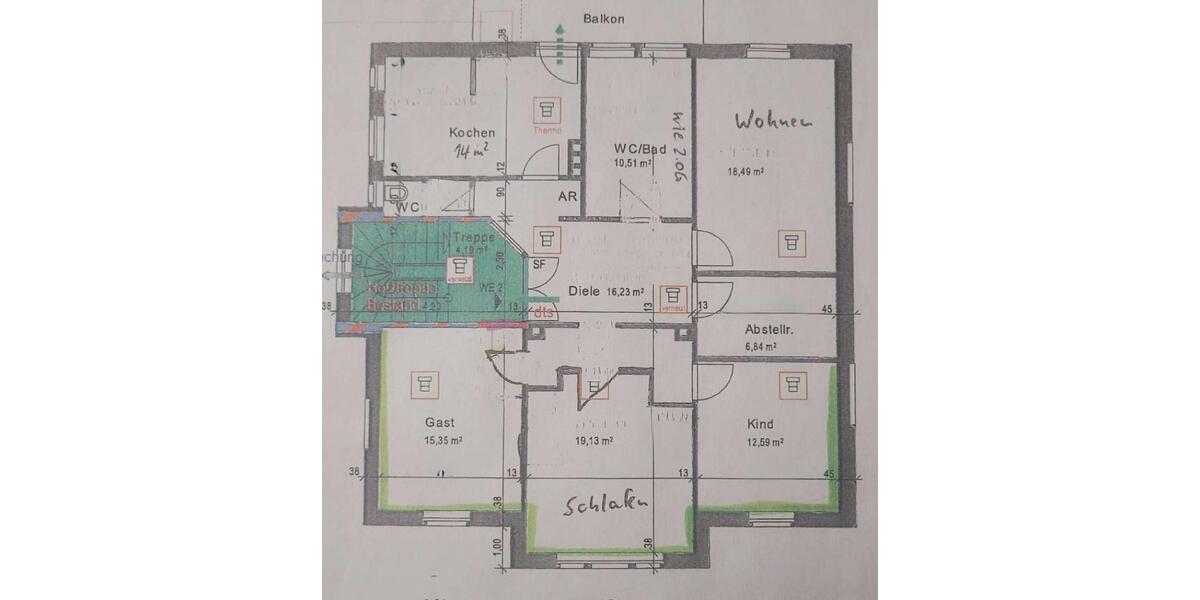Etagenwohnung Gotha - 4 Zimmer, 114 m&sup2;, 995&euro; | Angebot:26419651