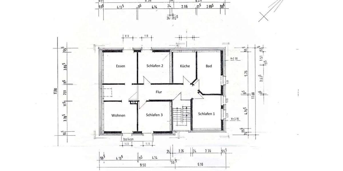 Etagenwohnung Ibbenbüren Bockraden - 5 Zimmer, 110 m&sup2;, 1.100&euro; | Angebot:24864909