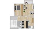 Erdgeschoss: 3-Raum-Wohnung mit Balkon zimmer
