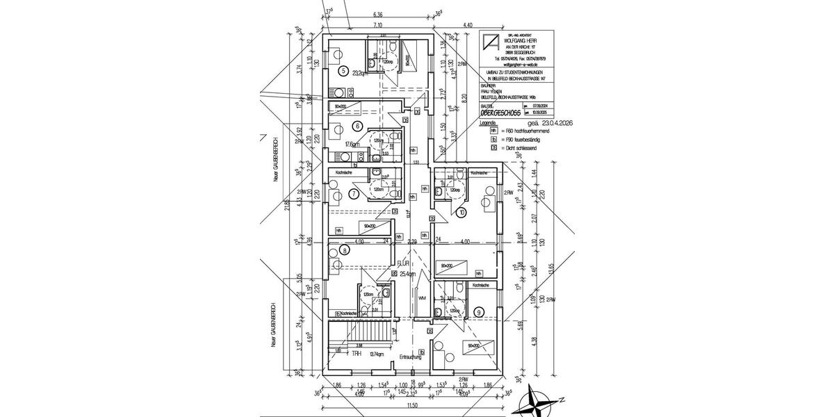 Etagenwohnung Bielefeld Schildesche - 1 Zimmer, 25 m&sup2;, 566&euro; | Angebot:26385407