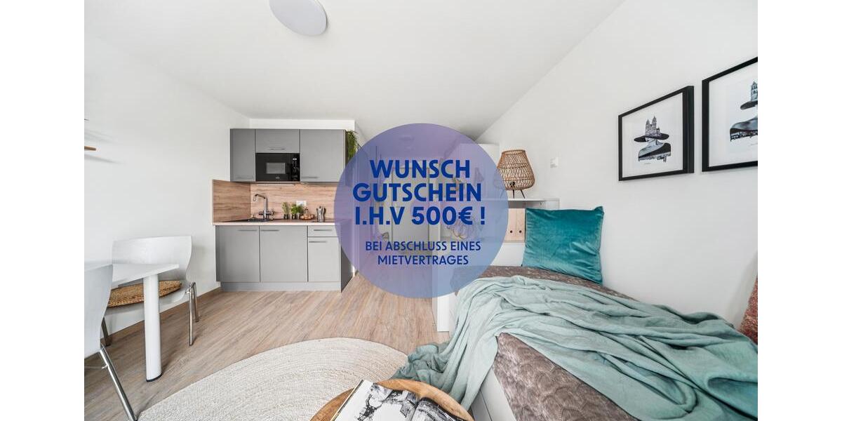Zieh ein und freu dich über 250 € extra: Dein möbliertes 1-Zimmer Apartment mit All-In Miete 1 zimmer