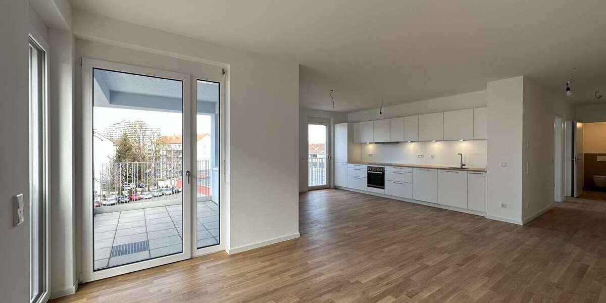 Etagenwohnung Neu-Ulm Ulm - 3 Zimmer, 97 m&sup2;, 1.490&euro; | Angebot:25986370