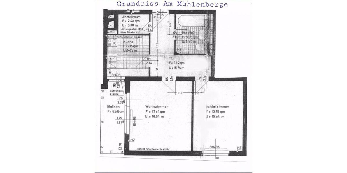 Etagenwohnung Wolfenbüttel - 2 Zimmer, 57 m&sup2;, 767&euro; | Angebot:25839728