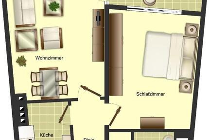 Demnächst frei! 2-Zimmer-Wohnung in Solingen Wald 2.5 zimmer