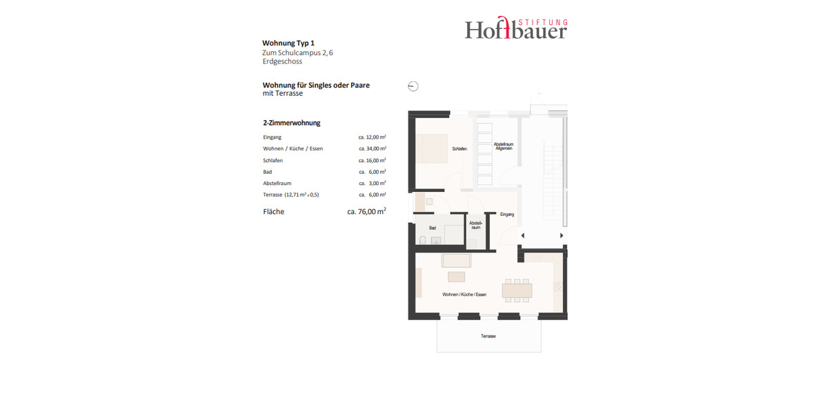 Etagenwohnung Werder (Havel) - 3 Zimmer, 90 m&sup2;, 1.260&euro; | Angebot:25717974