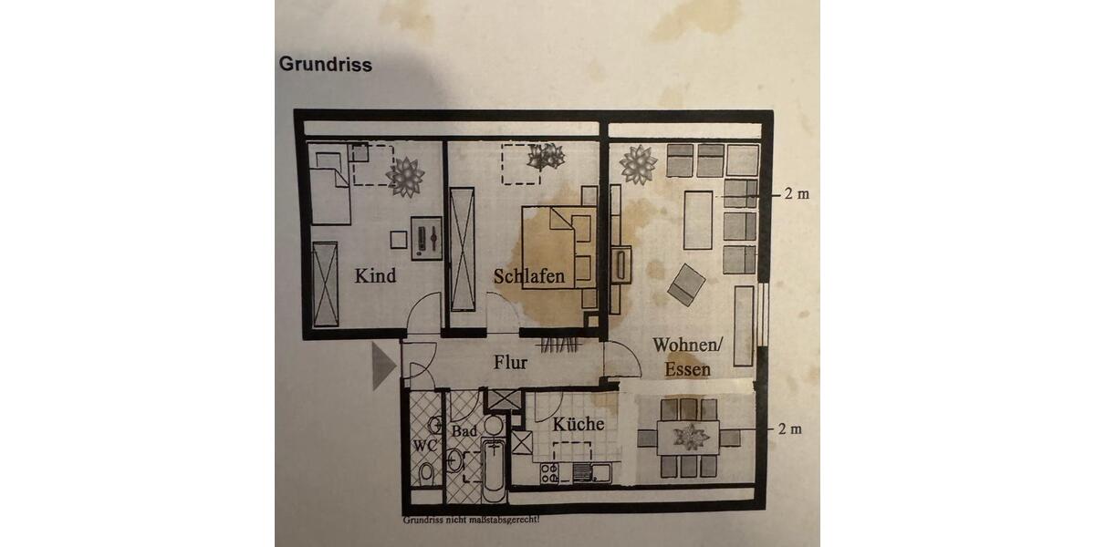 Dachgeschoßwohnung Buchloe - 3 Zimmer, 85 m&sup2;, 1.250&euro; | Angebot:26689367