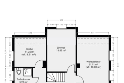 Wohnung Grasberg - 2 Zimmer, 53 m&sup2;, 650&euro; | Angebot:24793491
