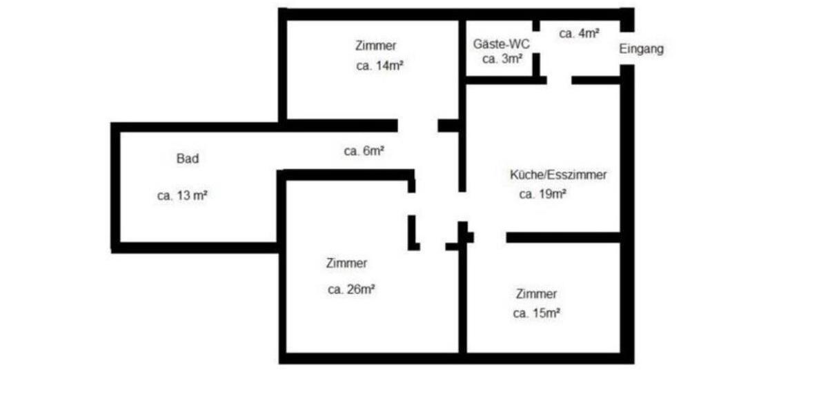 Erdgeschoßwohnung Feldatal - 4 Zimmer, 100 m&sup2;, 720&euro; | Angebot:25921952