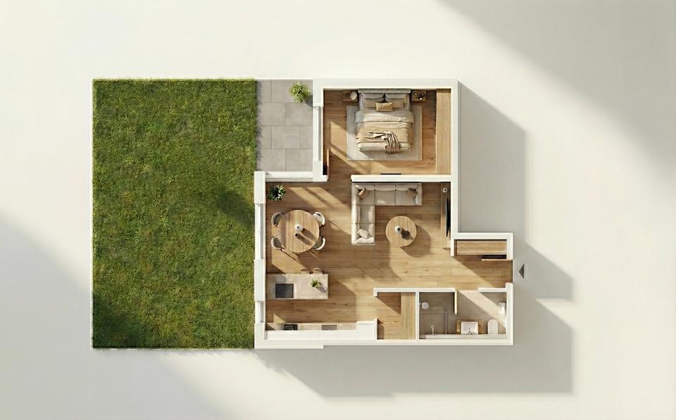 Erdgeschoßwohnung Nastätten - 2.5 Zimmer, 63 m&sup2;, 820&euro; | Angebot:25648849