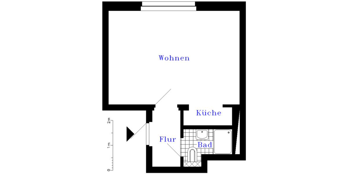 Etagenwohnung Sondershausen - 1 Zimmer, 25 m&sup2;, 156&euro; | Angebot:26276827