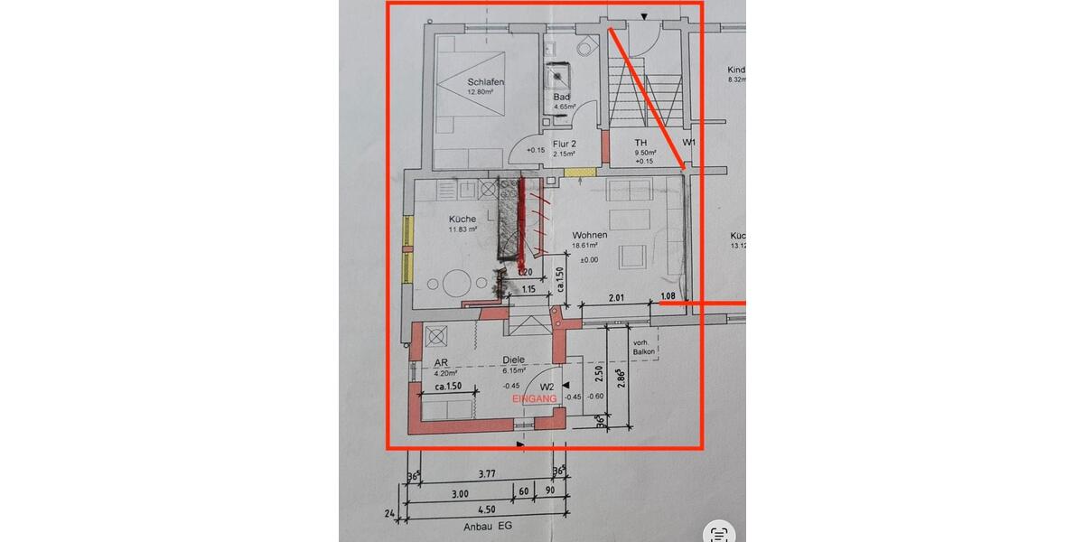 2-Zimmer Wohung - frisch saniert mit eigenem Eingang und Stellpla 2 zimmer