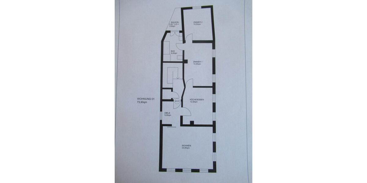 Etagenwohnung Kronach - 3 Zimmer, 73 m&sup2;, 680&euro; | Angebot:26269105