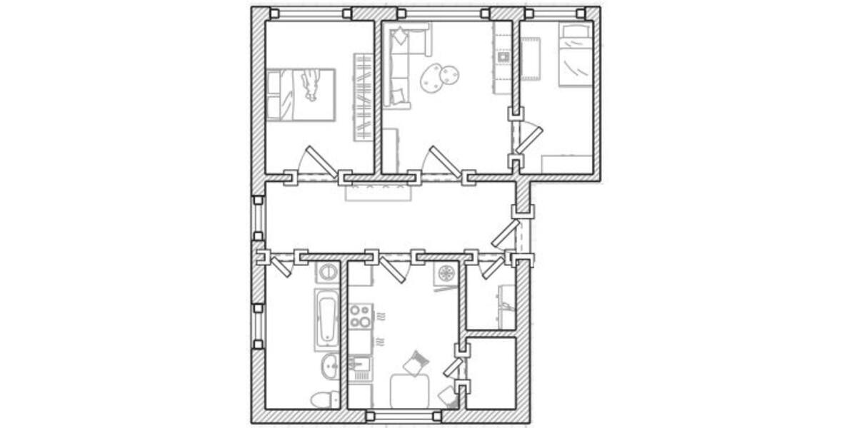 Etagenwohnung Templin - 3 Zimmer, 69 m&sup2;, 450&euro; | Angebot:25717968