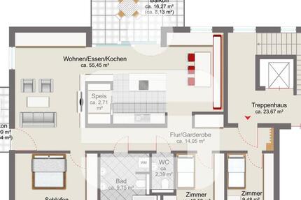 Exklusive Wohnung in Bad Füssing! 4 zimmer