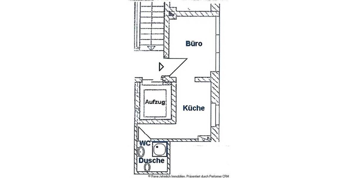 Gewerbeobjekt Chemnitz Zentrum - 1 Zimmer, 18 m&sup2;, 180&euro; | Angebot:26160363