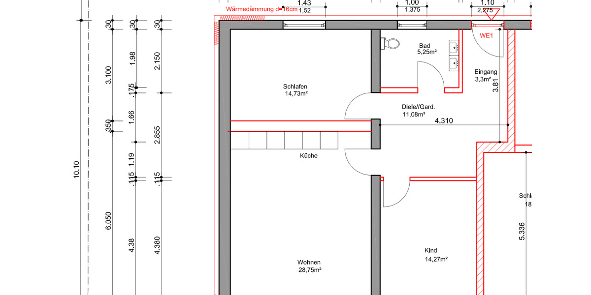 Erdgeschoßwohnung Kassel Bettenhausen - 3 Zimmer, 77 m&sup2;, 928&euro; | Angebot:24531581