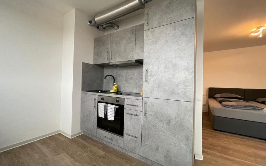 1-Zimmerwohnung (8), Boardinghouse, mit TV, Wlan, Küche, DuscheWc, Waschmaschine, Trockner zimmer