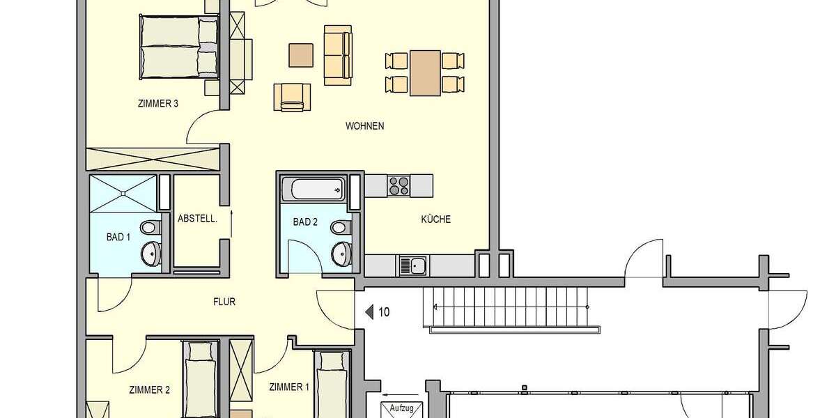 Etagenwohnung Weinböhla - 4 Zimmer, 116 m&sup2;, 1.392&euro; | Angebot:24456652