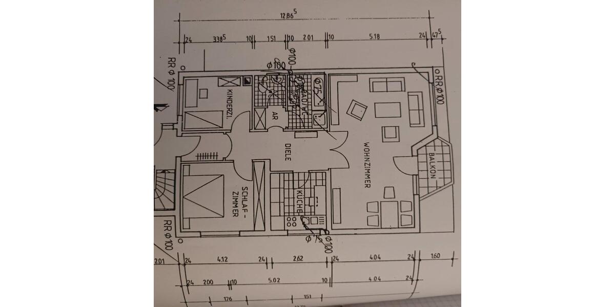 Etagenwohnung Wuppertal Gemarkung Barmen - 3 Zimmer, 84 m&sup2;, 750&euro; | Angebot:26033827