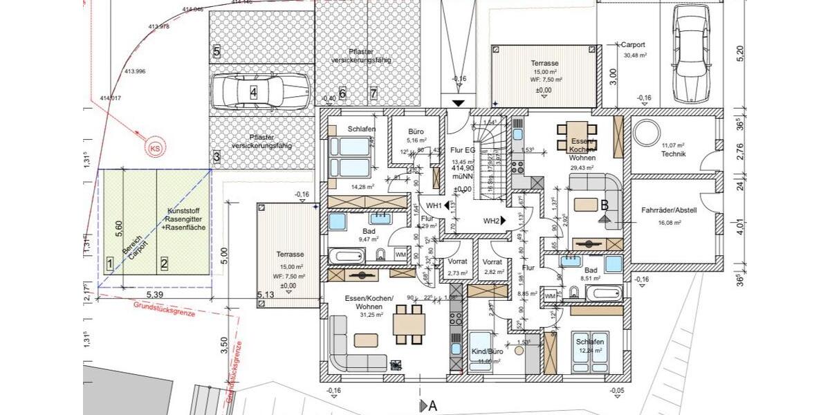 Erdgeschoßwohnung Reischach - 4 Zimmer, 80 m&sup2;, 1.000&euro; | Angebot:25722536