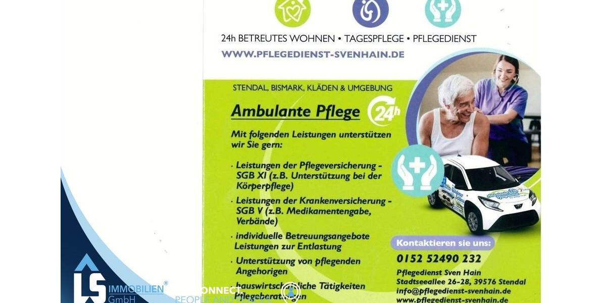 Altersgerechtes Wohnen mit Pflegedienst! 1 zimmer