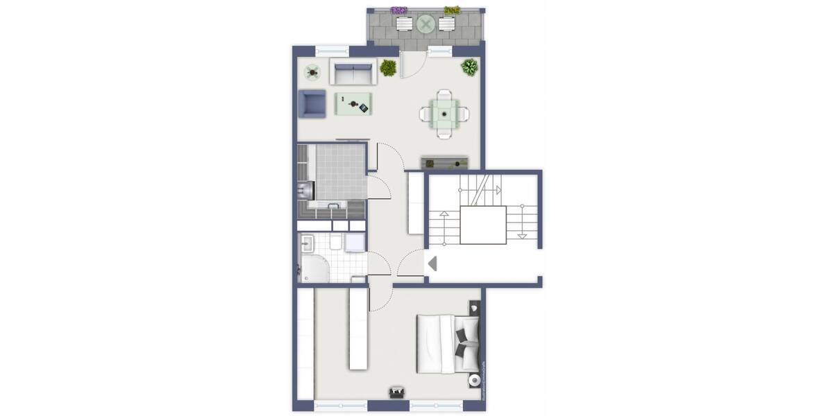 Etagenwohnung Chemnitz Kappel - 2 Zimmer, 57 m&sup2;, 311&euro; | Angebot:26930477
