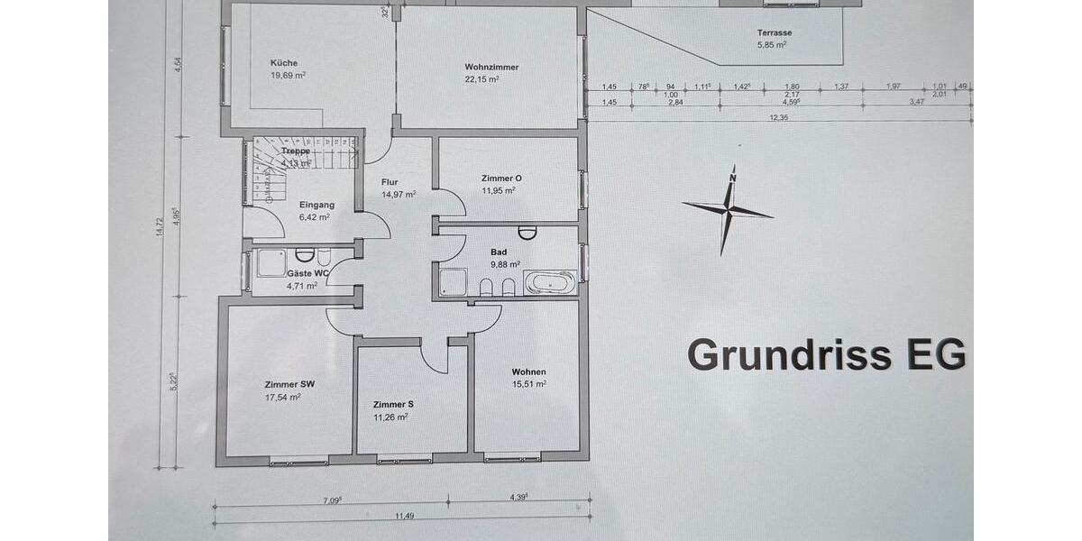 Erdgeschoßwohnung Rahden - 5 Zimmer, 136 m&sup2;, 1.100&euro; | Angebot:26019184