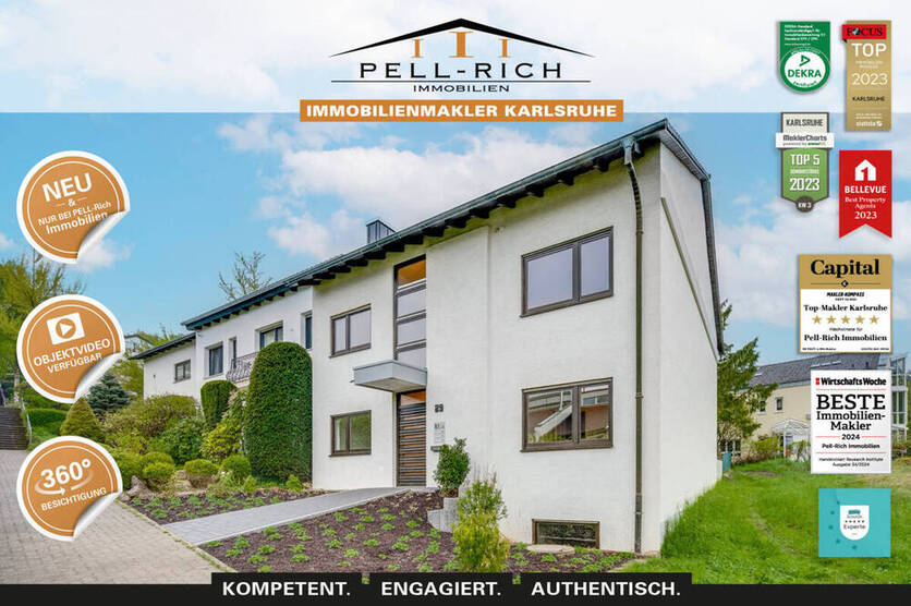 GEMEINSAM MIETEN: Zwei 3-Zimmer-Wohnungen im OGDG mit Balkon und Dachterrasse in KA-Durlach