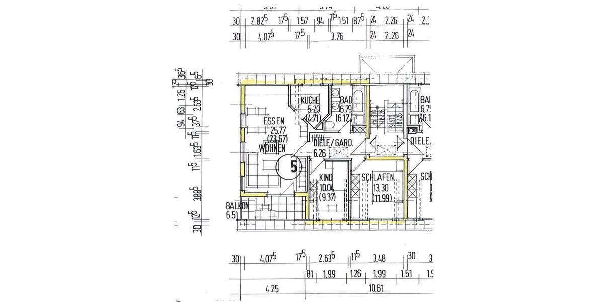 Etagenwohnung Flöha Plaue - 3 Zimmer, 65 m&sup2;, 457&euro; | Angebot:25771887