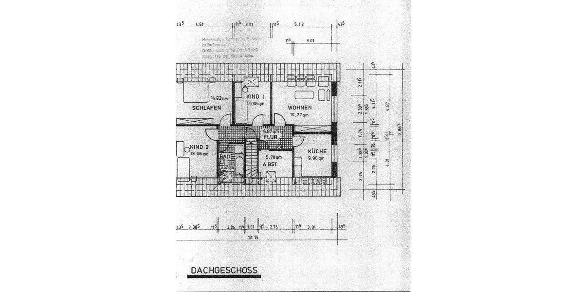 Dachgeschoßwohnung Dörverden - 4.5 Zimmer, 85 m&sup2;, 900&euro; | Angebot:26425149