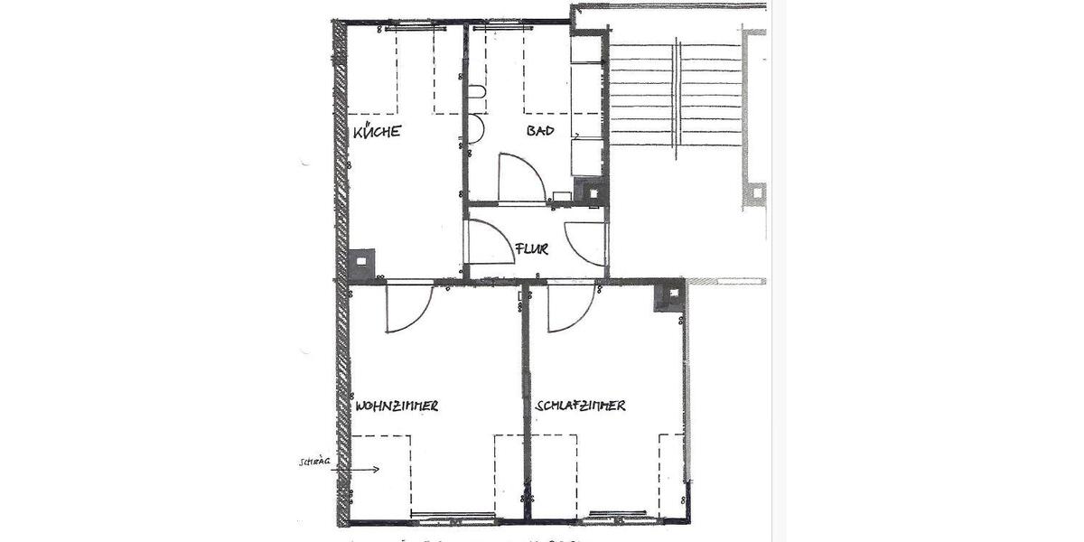 Dachgeschoßwohnung Annaberg-Buchholz Buchholz - 2 Zimmer, 56 m&sup2;, 295&euro; | Angebot:25783862