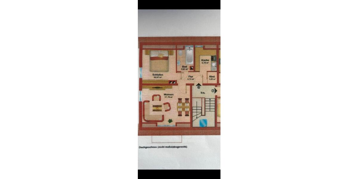 Dachgeschoßwohnung Altena - 2 Zimmer, 43 m&sup2;, 285&euro; | Angebot:26120988