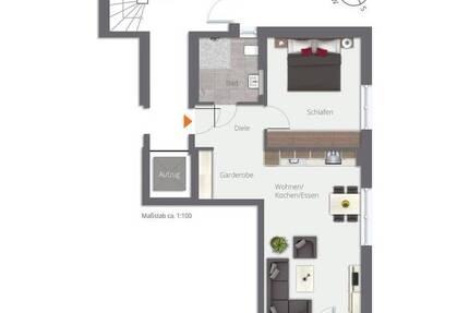Lichtdurchflutet 2,5-Zimmer-NeubauWohnung im KfW-Effizienzhaus 40