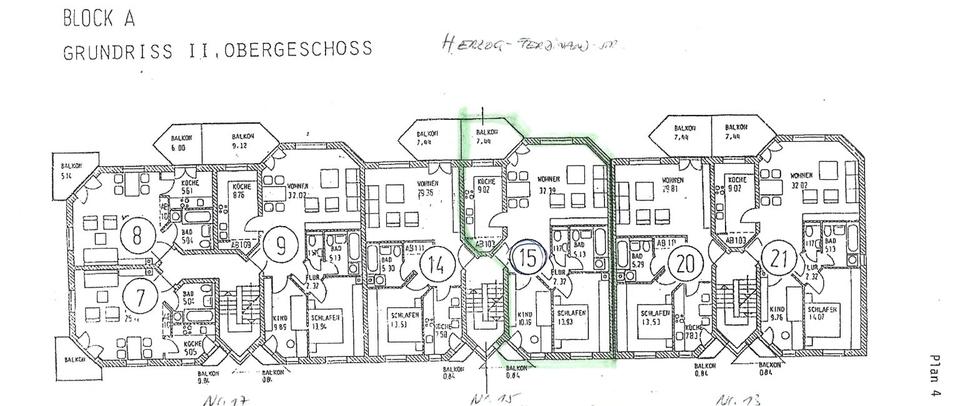 Etagenwohnung Wartenberg - 3 Zimmer, 90 m&sup2;, 1.050&euro; | Angebot:26532730