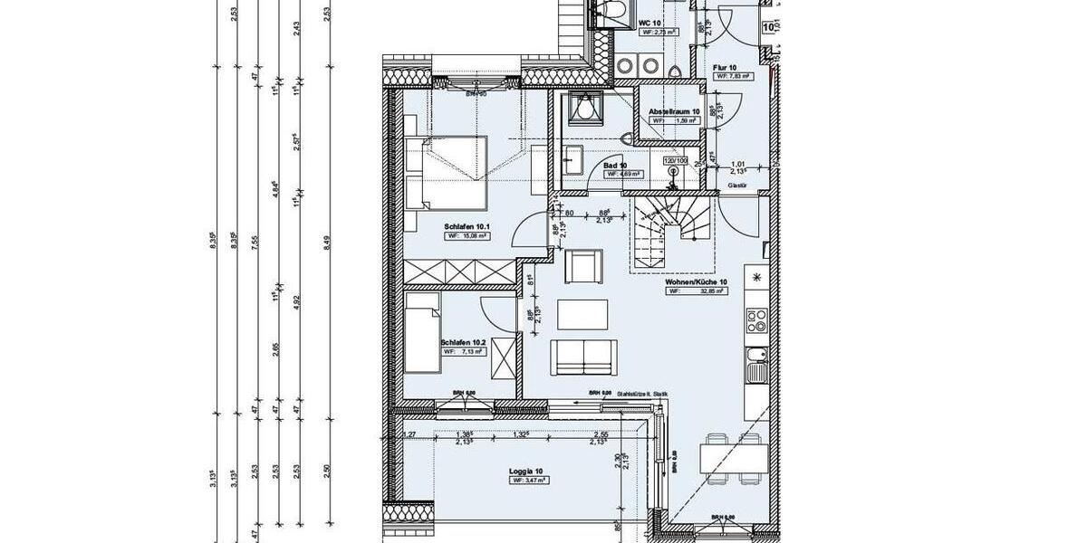 Dachgeschoßwohnung Hage - 3 Zimmer, 93 m&sup2;, 895&euro; | Angebot:25057172