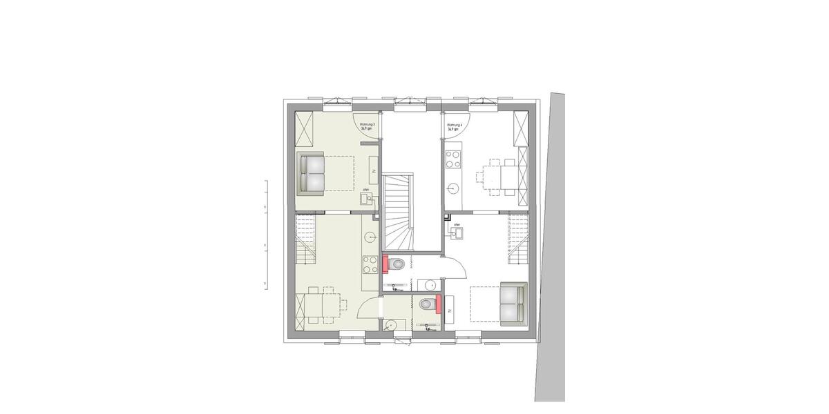 Etagenwohnung Minden - 3 Zimmer, 45 m&sup2;, 780&euro; | Angebot:26522750