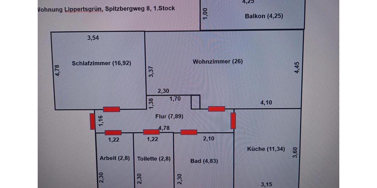 Wohnen auf Zeit Naila - 1 Zimmer, 17 m&sup2;, 350&euro; | Angebot:26531779