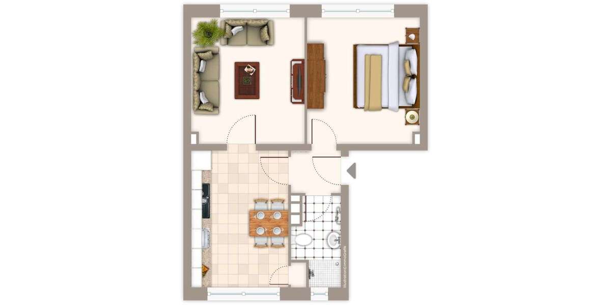 Wohnung zum Mieten in Mönchengladbach 459 € 47.91 m² 2 zimmer