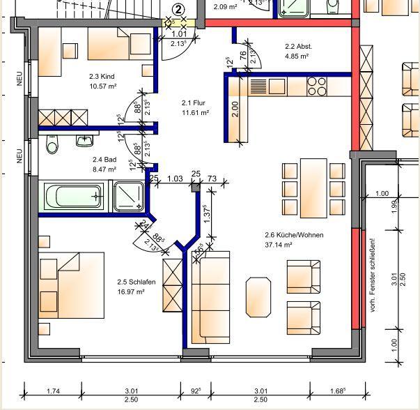 Etagenwohnung Ankum - 2 Zimmer, 90 m&sup2;, 700&euro; | Angebot:25992669