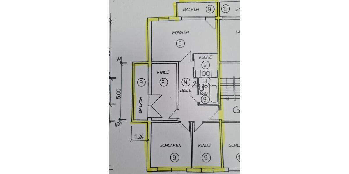 Erdgeschoßwohnung Gotha - 4 Zimmer, 75 m&sup2;, 490&euro; | Angebot:25178915