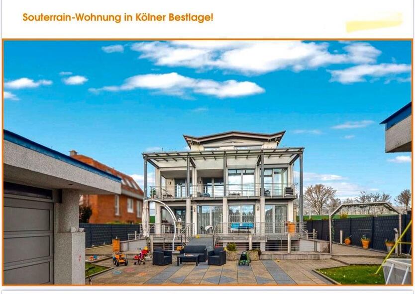 EGELSPFAD luxuriöse 115qm SOUTERRAIN Wng +60qm Terrasse in Südri